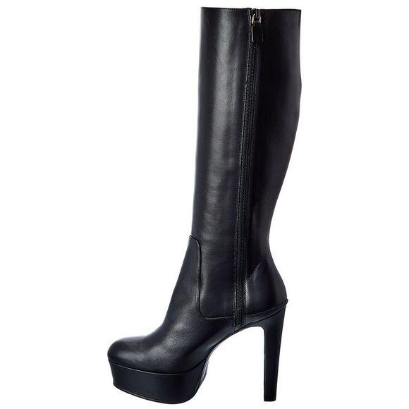 Stuart Weitzman Ave 130 Leather Knee-High Platform Boot - Picture 2 of 5